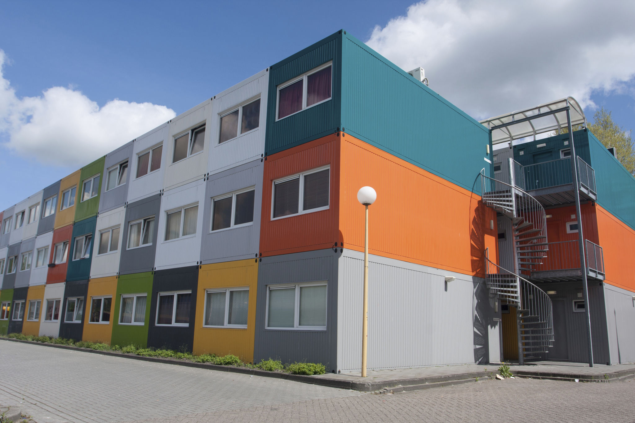 shipping container housing