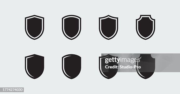 Shield shapes collection Shield shapes collection
