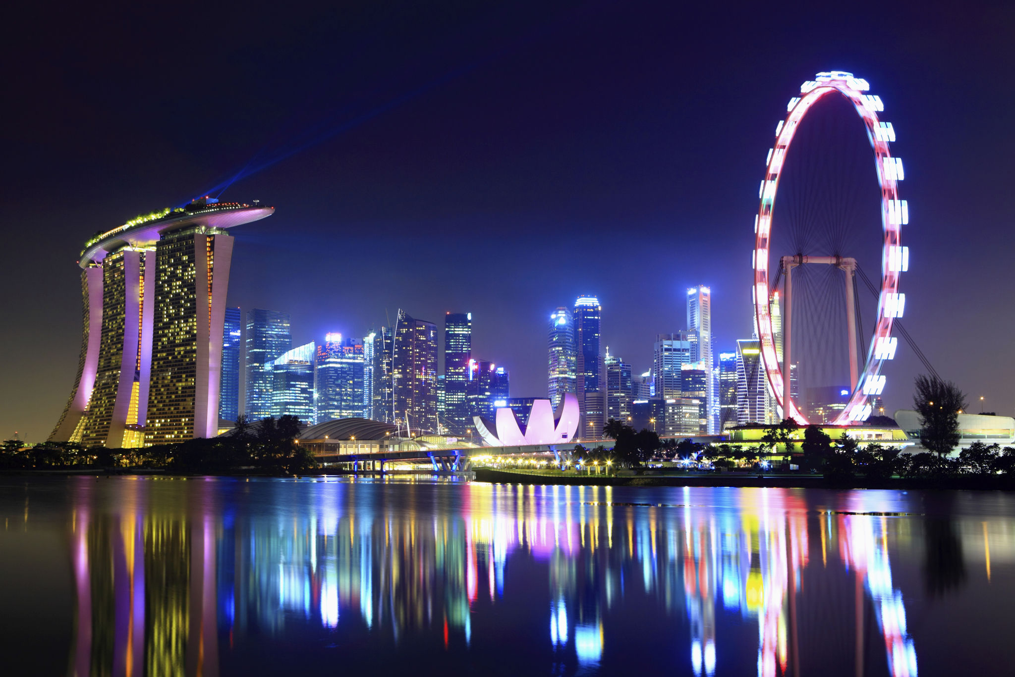 singapore city night