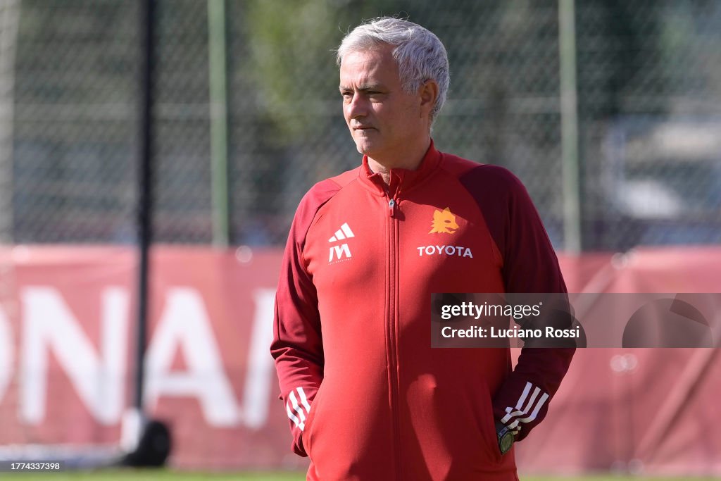 As Roma Coach AS Roma coach Josè Mourinho during a training session at Centro... News ...