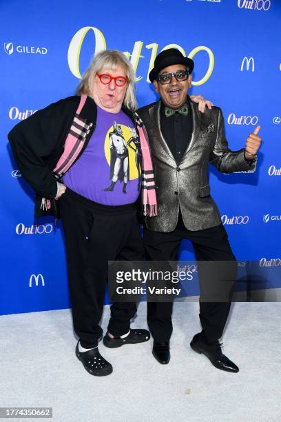 Bruce Vilanch and Manny Patel at the Out100 Celebration at NeueHouse Hollywood on November 9, 2023 in Los Angeles, California.