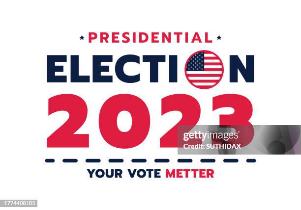 presidential election 2023 illustration, type three - mayor icon stock illustrations