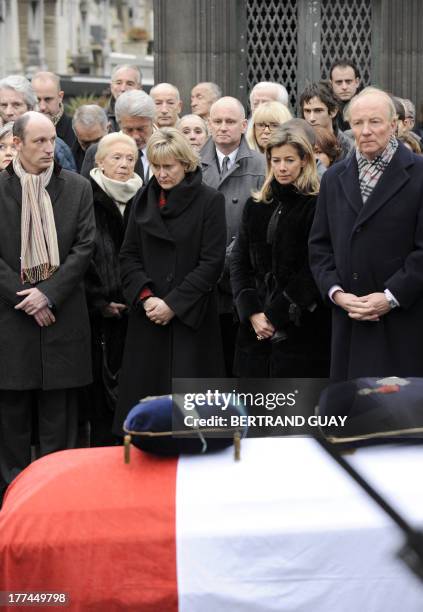 French Integration, National Identity and Supportive Development Minister Brice Hortefeux, his wife Valerie, actress Mireille Darc, Paris deputy...