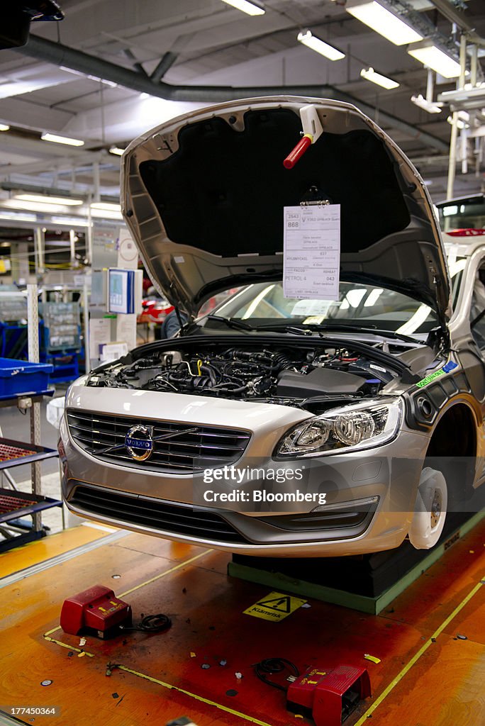 Automobile Production Inside Volvo Cars Plant