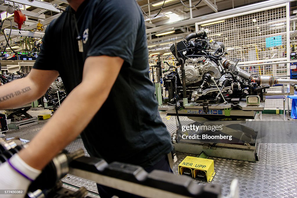 Automobile Production Inside Volvo Cars Plant