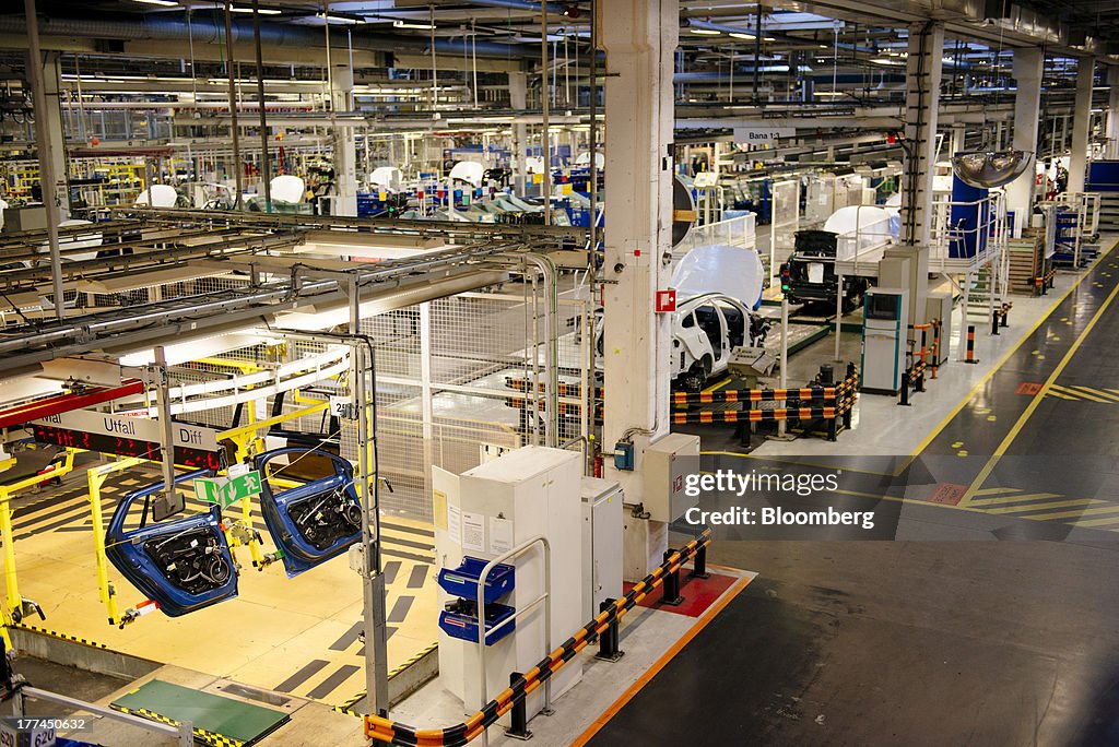 Automobile Production Inside Volvo Cars Plant