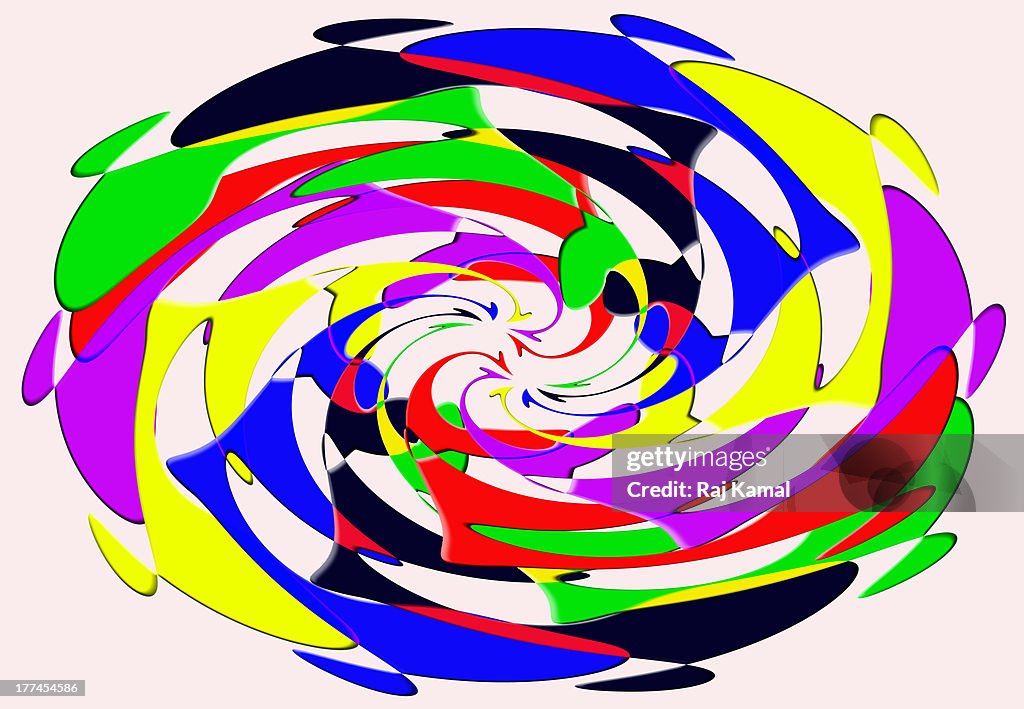 Colourful Swirl Abstract Design