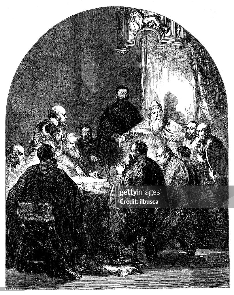 Antique illustration of Carlo Zeno