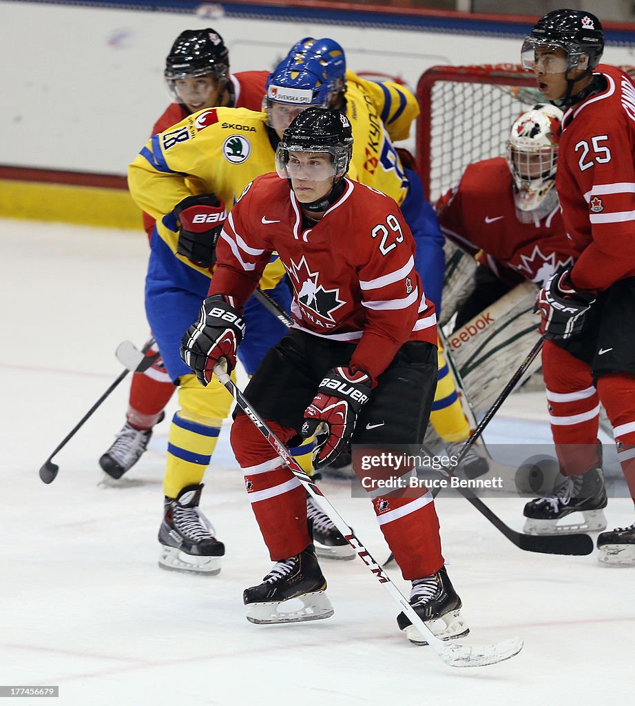 Sweden v Canada - 2013 USA Hockey Junior Evaluation Camp