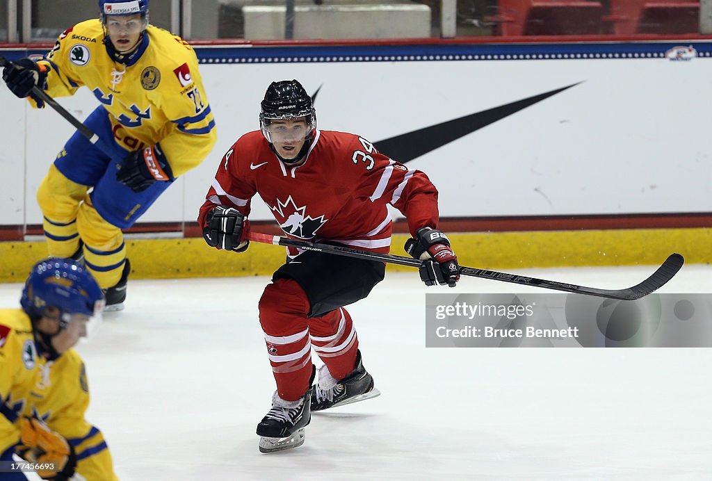 Sweden v Canada - 2013 USA Hockey Junior Evaluation Camp