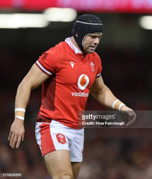 Leigh Halfpenny of Wales in action during the International match between Wales and Barbarians at Principality Stadium on November 04, 2023 in...