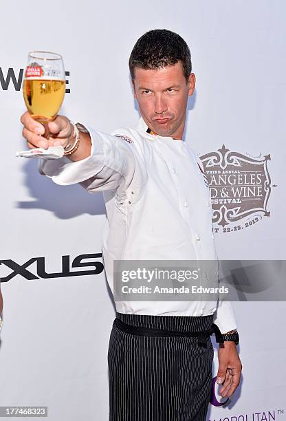 Chef Bart Vandaele arrives at the opening night of the 2013 Los Angeles Food & Wine Festival - "Festa Italiana With Giada De Laurentiis" on August...