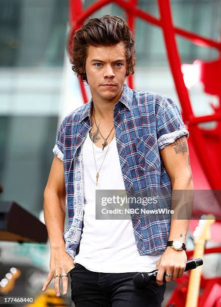 Harry Styles of One Direction appears on NBC News' "Today" show --