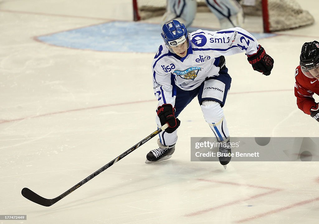 Finland v Canada - 2013 USA Hockey Junior Evaluation Camp