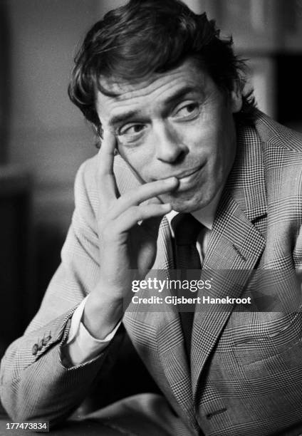 Belgian singer-songwriter and actor Jacques Brel, Baarn, Netherlands, 1972.