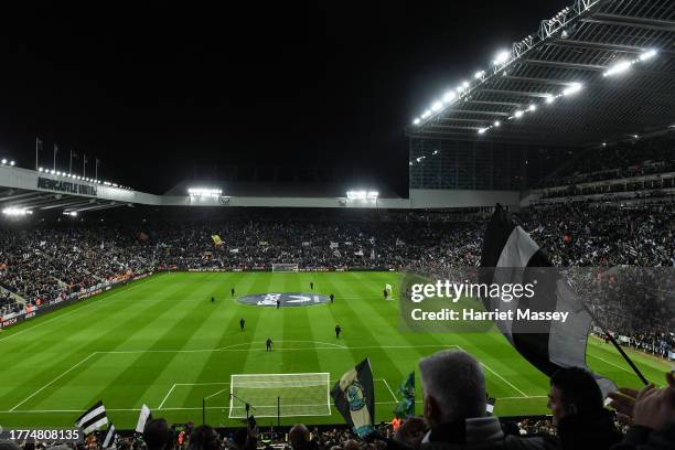 General view during the Premier League match between Newcastle United and Arsenal FC at St. James Park on November 04, 2023 in Newcastle upon Tyne,...