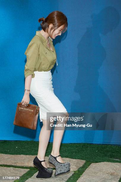 South Korean actress Lim Jung-Eun attends during a promotional event for the Estee Lauder "Beauty Of Night" at Beyond Museum on August 23, 2013 in...