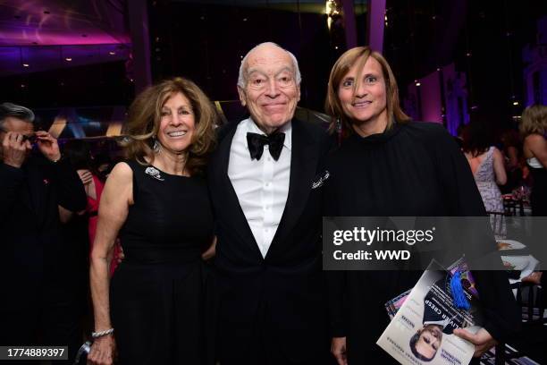 Judy Ellis Glickman, Leonard A. Lauder, and Marie Malle at the Fragrance Foundation Awards.