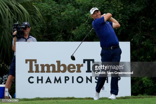 Padraig Harrington of Irelandplays a shot on the 16th hole during the second round of the TimberTech Championship at The Old Course at Broken Sound...