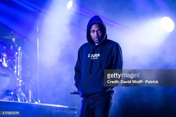 Kendrick Lamar performs at Rock en Seine on August 23, 2013 in Saint-Cloud, France.