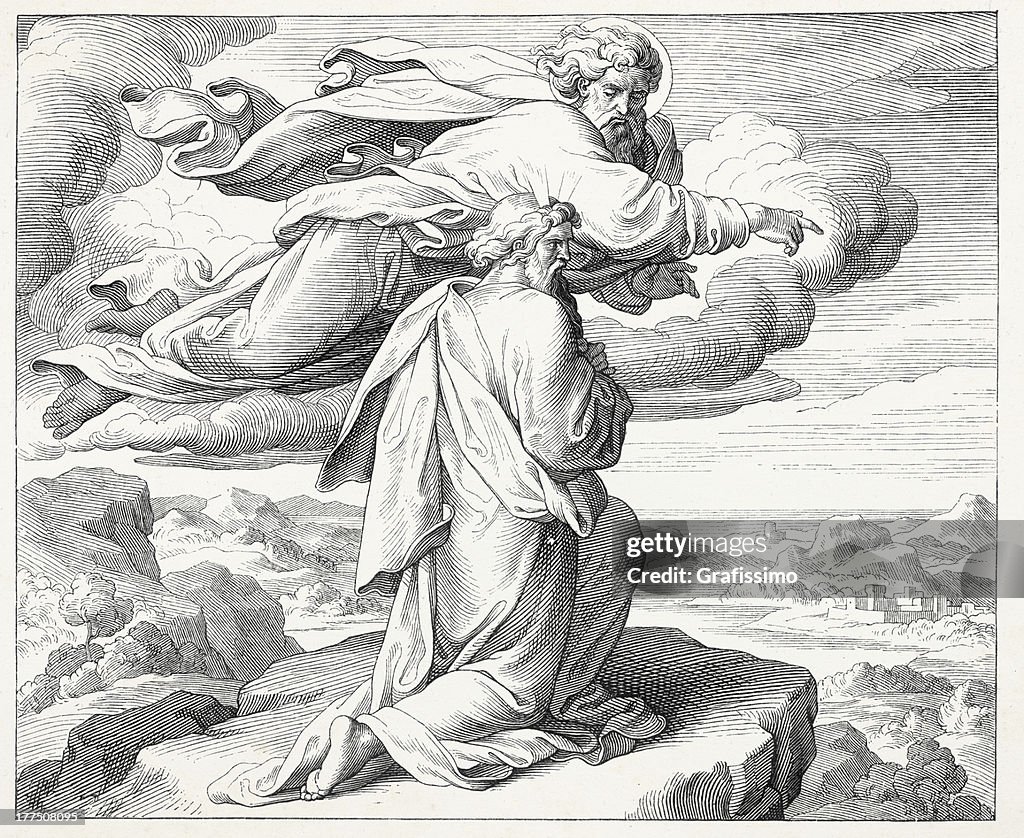 Gott es Moses Jericho vor seinem Tod