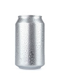 Blank soda can with copy space