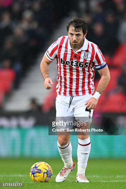 Ben Pearson of Stoke City during the Sky Bet Championship match between Stoke City and Cardiff City at Bet365 Stadium on November 04, 2023 in Stoke...
