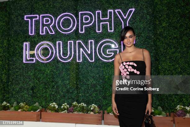 Gizele Oliveira attends the 2023 Breeders' Cup World Championships at Santa Anita Park on November 04, 2023 in Arcadia, California.