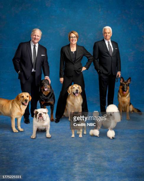 Mini Gallery -- Pictured: Yellow Labrador, David Frei, Bulldog, Rottweiler, Mary Carillo, Golden Retriever, 2022 National Dog Show Best In Show...
