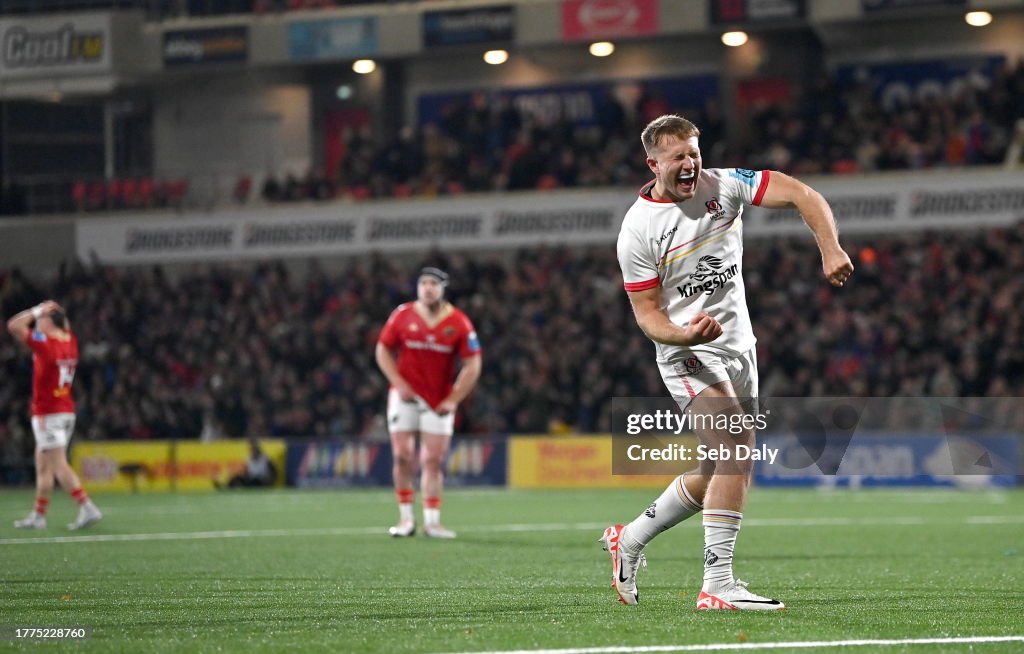 Belfast Rugby Python Belfast , United Kingdom - 10 November 2023; Stewart Moore of Ulster ...