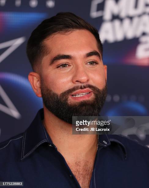 Kendji Girac attends the 25th NRJ Music Awards on November 10, 2023 in Cannes, France.