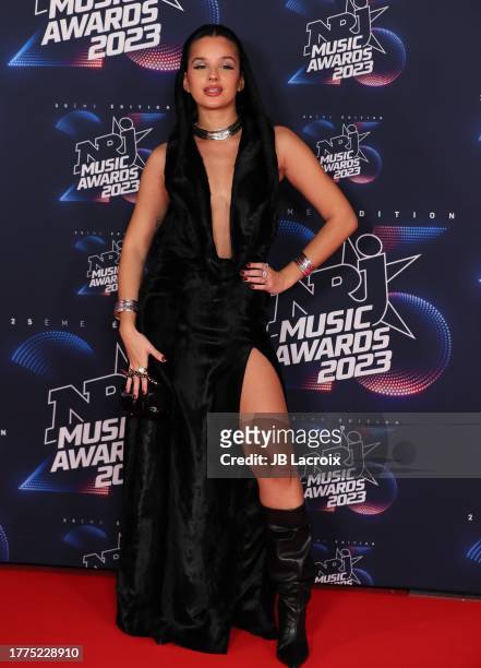 Bianca Costa attends the 25th NRJ Music Awards on November 10, 2023 in Cannes, France.