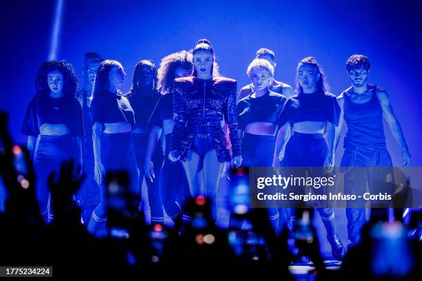 Annalisa performs at Mediolanum Forum of Assago on November 04, 2023 in Milan, Italy.