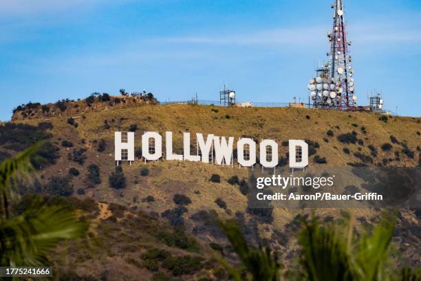 General views of the Hollywood Sign on November 10, 2023 in Hollywood, California.