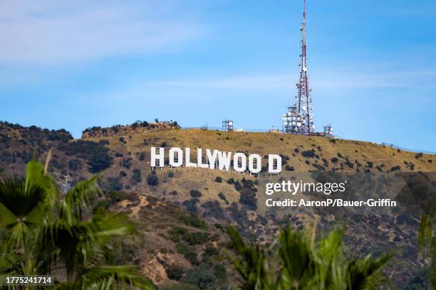 General views of the Hollywood Sign on November 10, 2023 in Hollywood, California.