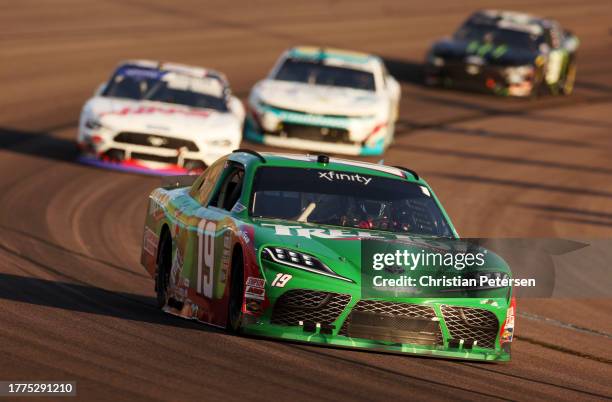 Myatt Snider, driver of the Tree Top Toyota, drives during the NASCAR Xfinity Series Championship at Phoenix Raceway on November 04, 2023 in...