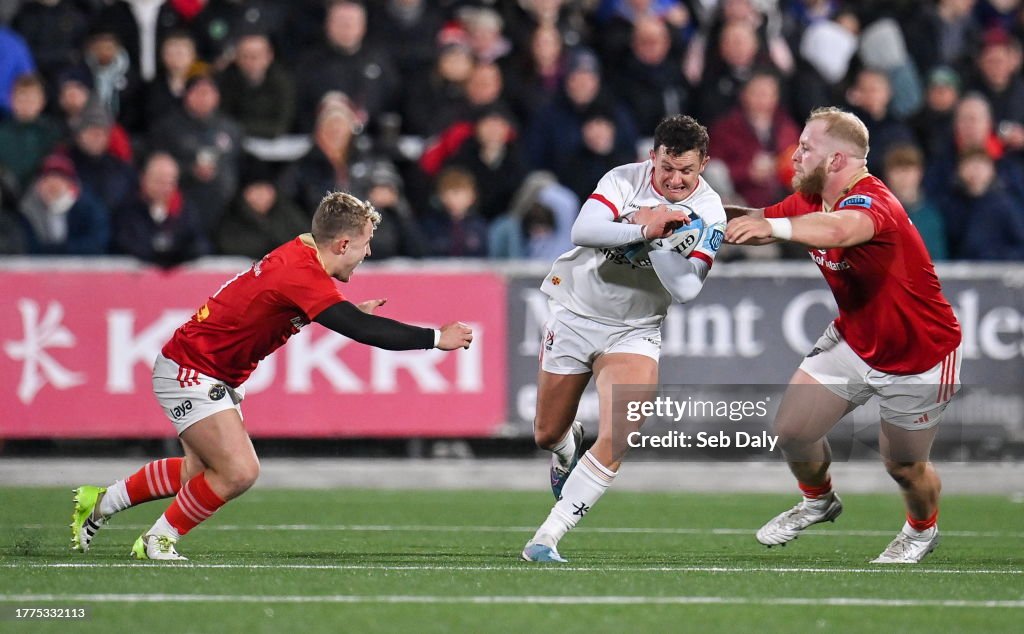 Ulster Rugby Rugby Ruck Belfast , United Kingdom - 10 November 2023; Billy Burns of Ulster in ...