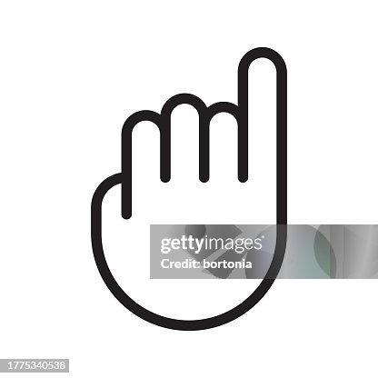 Hand Thin Line Icon - Editable Stroke Hand Thin Line Icon - Editable Stroke