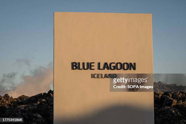 Entrance to the Blue Lagoon thermal complex after it was closed. Iceland is preparing for another volcanic eruption on the Reykjanes peninsula. After...