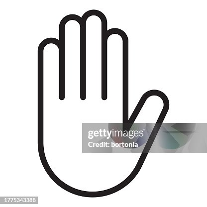 Hand Thin Line Icon - Editable Stroke Hand Thin Line Icon - Editable Stroke