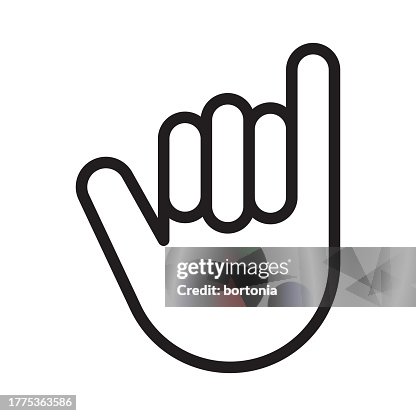 Hand Thin Line Icon - Editable Stroke Hand Thin Line Icon - Editable Stroke