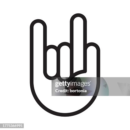 Hand Thin Line Icon - Editable Stroke Hand Thin Line Icon - Editable Stroke