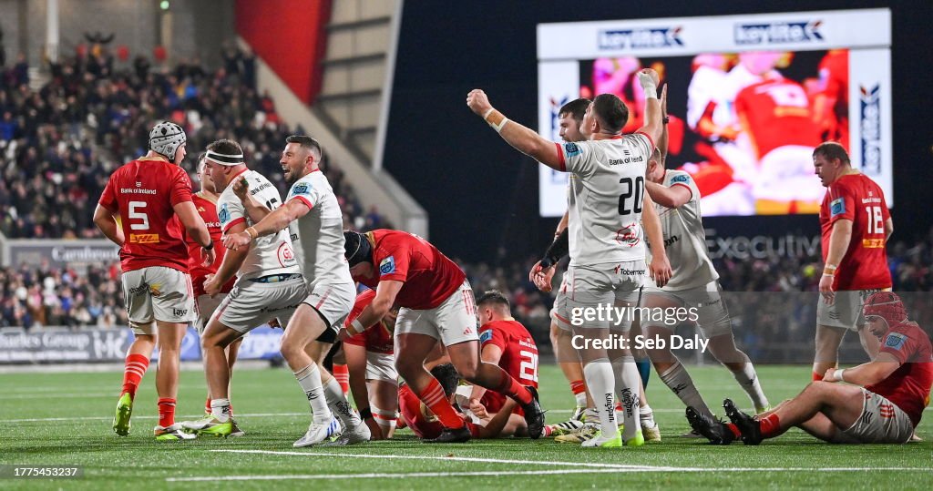 Ulster Rugby Rugby Ruck Belfast , United Kingdom - 10 November 2023; Ulster players,... News ...