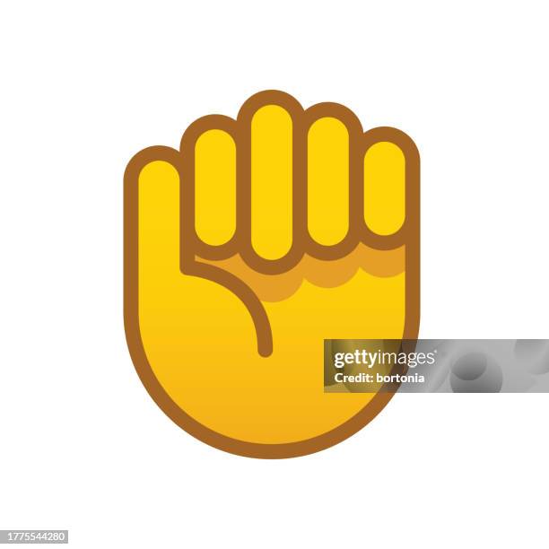 hand icon - editable stroke - thumb emoji stock illustrations