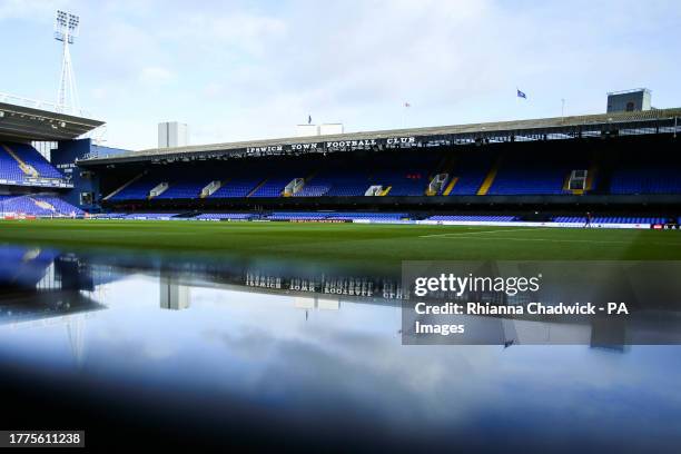 General view of Portman Road before the Sky Bet Championship match between Ipswich Town and Swansea City. Picture date: Saturday November 11, 2023.