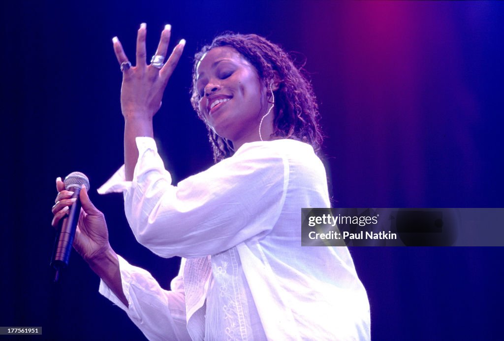 Des'ree British singer Des'Ree performs on stage, Chicago, Illinois, August ...