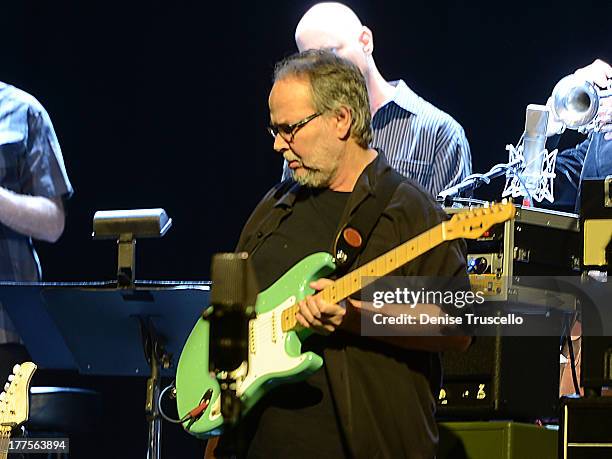 Walter Becker of Steely Dan performs at Pearl at The Palms on August 23, 2013 in Las Vegas, Nevada.