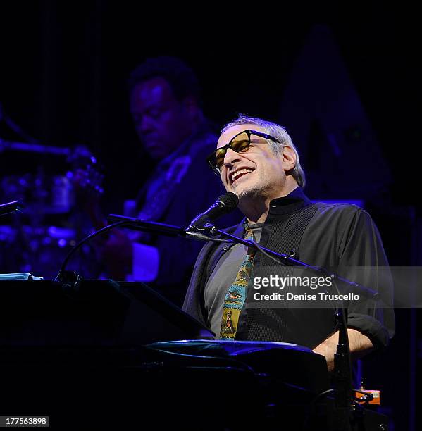 Donald Fagen of Steely Dan performs at Pearl at The Palms on August 23, 2013 in Las Vegas, Nevada.