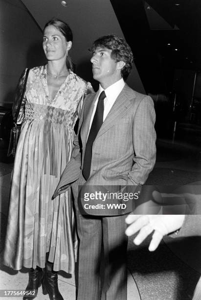 Anne Byrne and Dustin Hoffman attend the New York premiere of "All the President's Men" at the Loews Astor Plaza cinema, followed by an afterparty at...