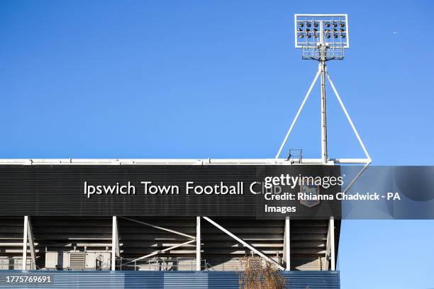 General view of Portman Road before the Sky Bet Championship match between Ipswich Town and Swansea City. Picture date: Saturday November 11, 2023.